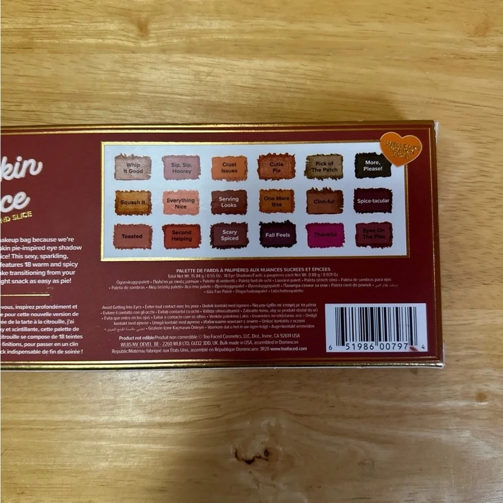 Too Faced Pumpkin Spice Second Slice Eyeshadow Palette